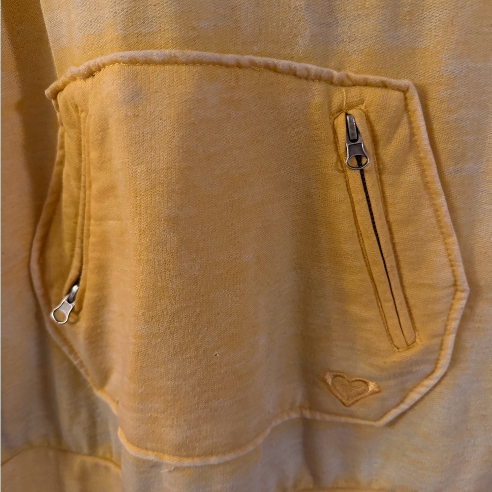 Roxy Mustard Yellow‎ Surf Hoodie - Picture 3 of 5